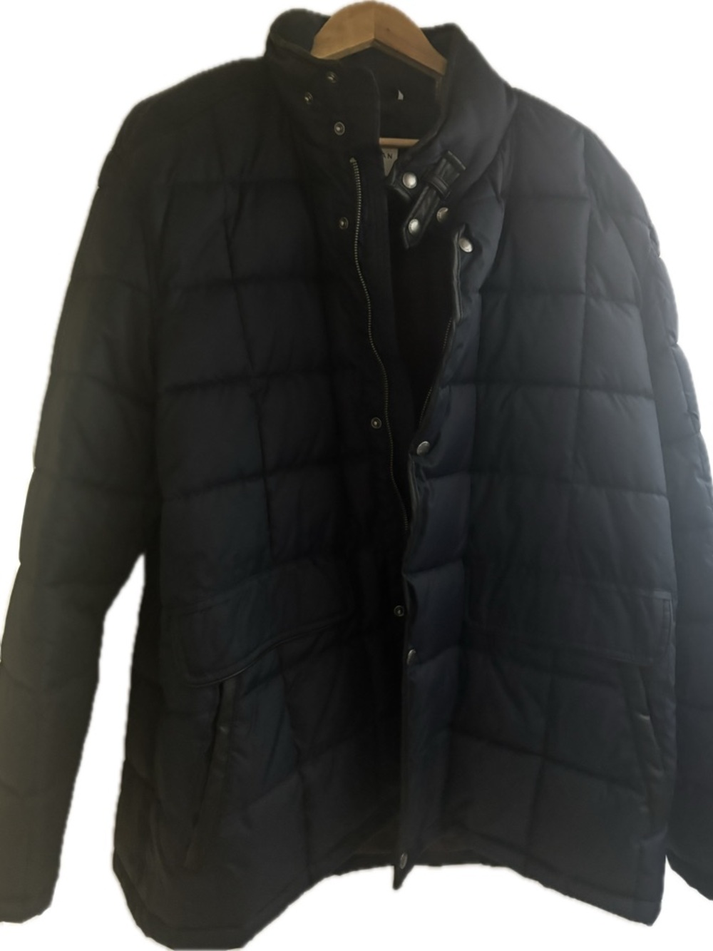 Cole Haan Men's Black Quilted Puffer Jacket